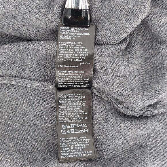 FIND Full Zip Sweater Mens Sz L Gray Cardigan Pockets Cozy Grandpacore Classic - Picture 8 of 9